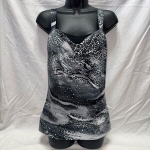 GLO jeans Animal Print Studded Tank Top